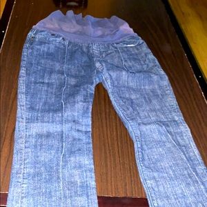 Blue maternity jeans